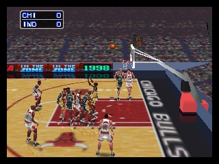 NBA in the Zone '98 (USA) In game screenshot